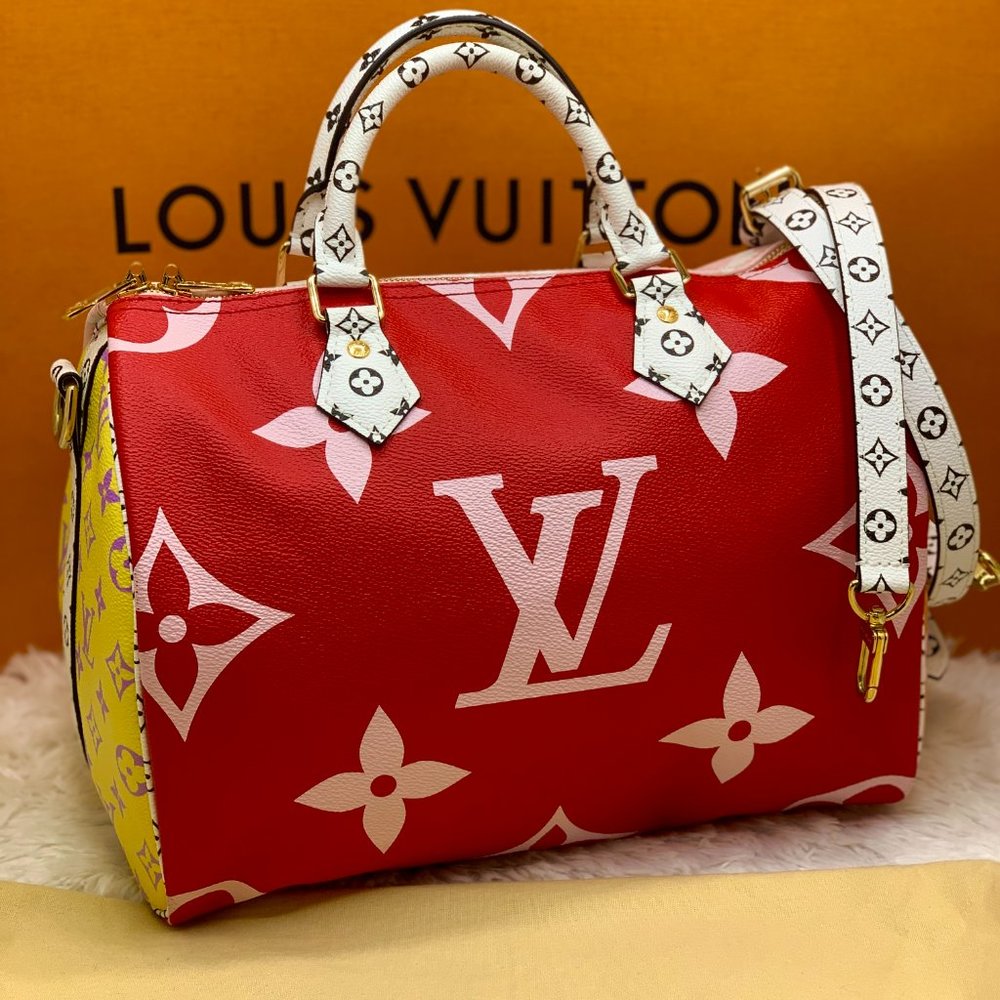 ❌❌ Louis Vuitton Giant Speedy red/pink bag - Picture 2 of 16